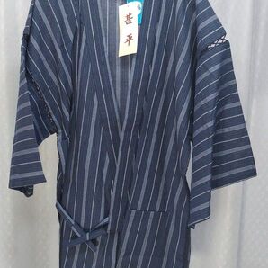 メンズ しじら織 甚平(じんべい) 上下セット 綿100% LLサイズ D
