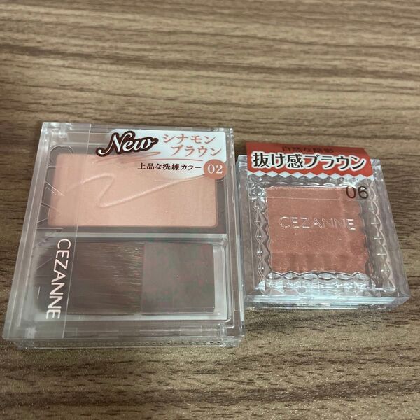 新品 セザンヌ チークブラッシュ 02 シナモンブラウン) アイシャドウ
