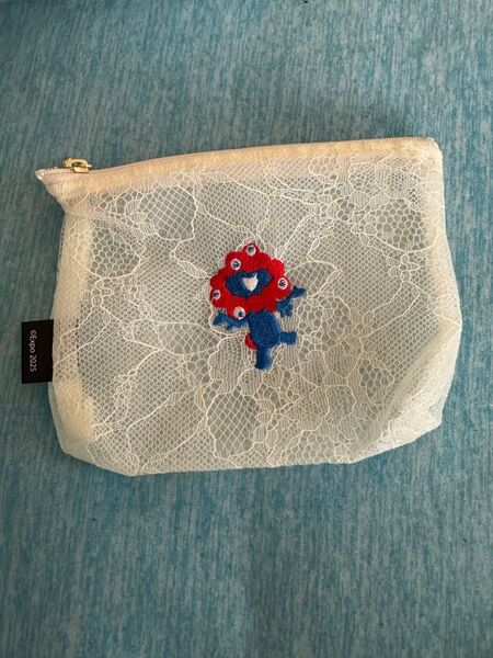 2025 大阪万博 公式 ミャクミャク刺繍レースポーチ 完売品