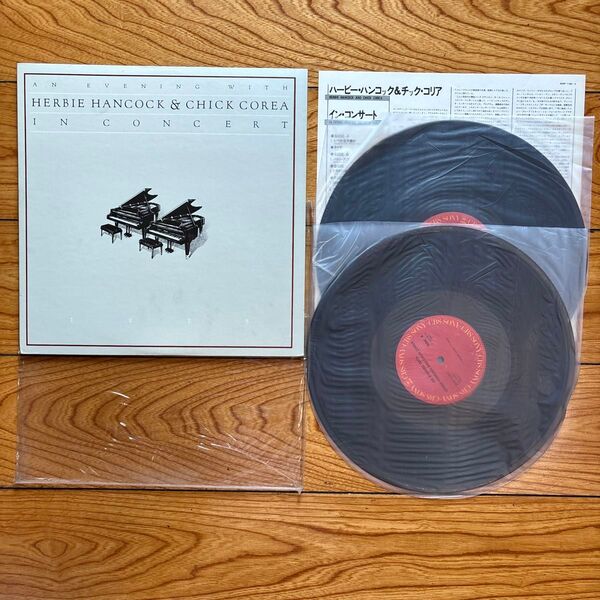 HERBIE HANCOCK &CHICK COREA IN CONCERT 2 枚組 LPレコード盤(送料無料)