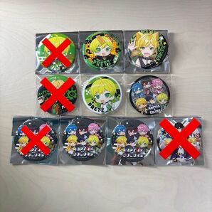 AMPTAKxCOLORS全員集合ぷりっつ缶バッジ アニメイト特典ブロマイド あっきぃまぜ太ちぐさあっとけちゃアンプタックカラーズ