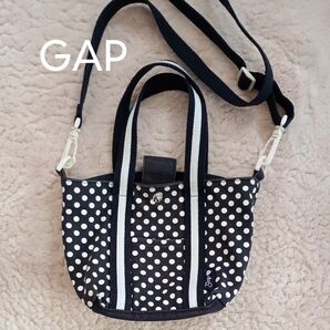 GAP 2way ミニトート キャンバストート トートバッグ ギャップ ミニバッグ 2WAYバッグ