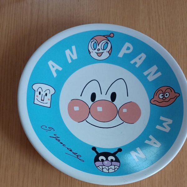 2001アンパンマンミュージアム 5thアニバーサリー記念 平皿 陶器 当時物 レトロ ANPANMAN やなせたかし