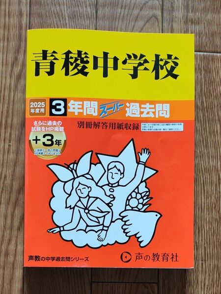 青稜中学校 3年間+3年スーパー過去問 書き込みなし