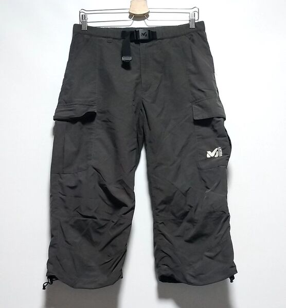 ミレー 春夏 ナイロンパンツ クロップドパンツ ナイロンショーツ ハーフパンツ 七分丈 カーゴパンツ トレッキングパンツ メンズM