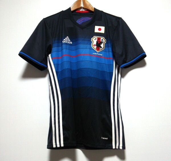 美品 アディダス ★サッカー日本代表16/17★ ホーム レプリカユニ 半袖ユニフォーム 半袖Tシャツ ゲームシャツ メンズS