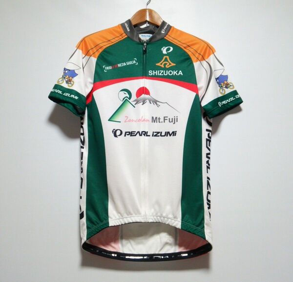 新品 パールイズミ × 富士山 春夏 ドライ 半袖ジャージ サイクルジャージ サイクルシャツ 半袖Tシャツ ジャケット メンズXL