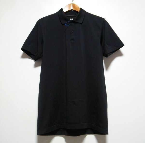 美品 ユニクロ ドライEXポロシャツ(半袖) 半袖ポロシャツ 半袖Tシャツ 半袖シャツ ビズポロ クールビズ 黒 メンズL