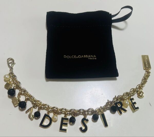 DOLCE&GABBANA ドルガバ チェーン ブレスレット ゴールド ペンダント アクセサリー ヴィンテージ