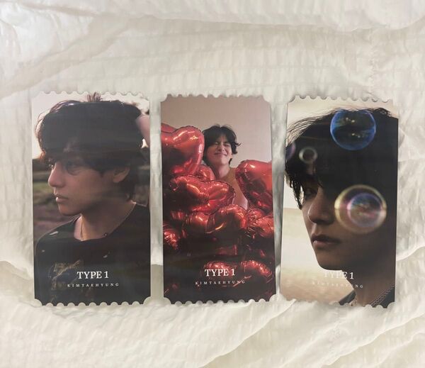 BTS V テテ 展示会 TYPE1 購入特典 フォトチケット 3枚セット 東京