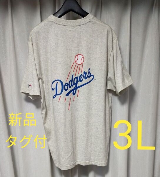 3L 新品未使用 タグ付 MLB ロサンゼルス・ドジャース 半袖Tシャツ 半袖 大谷翔平選手 山本由伸選手 佐々木朗希選手
