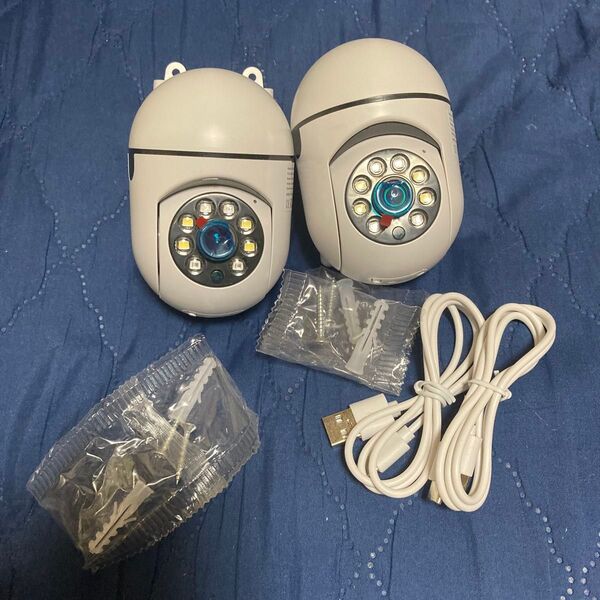 200万画素高解像度FHD2.4G Wi-FiリモートPTZ防犯カメラ 2台