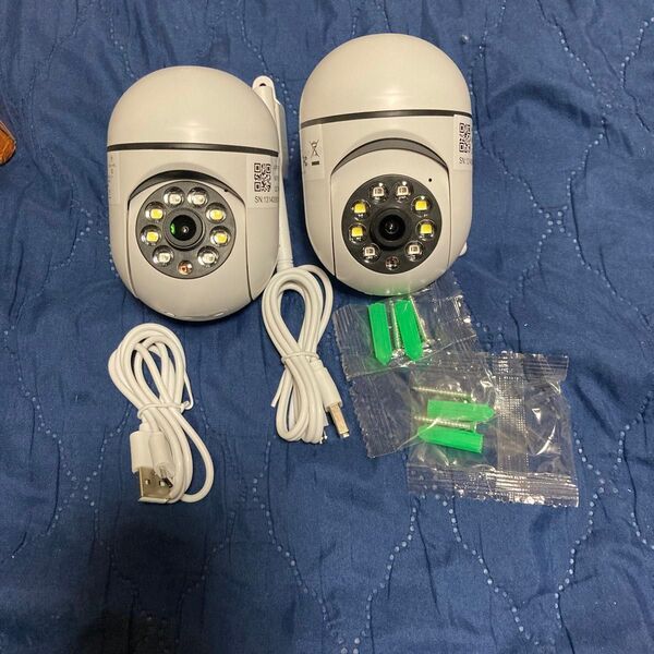 防水タイプ200万画素1080Pワイヤレス2.4G hz防犯カメラ2台セット