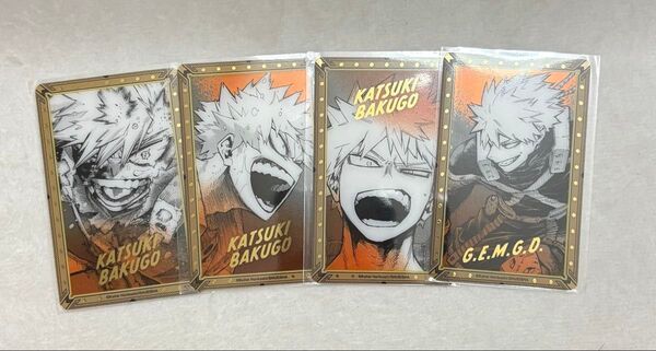 僕のヒーローアカデミア ヒロアカ 原画展 箔押しクリアカード 爆豪勝己