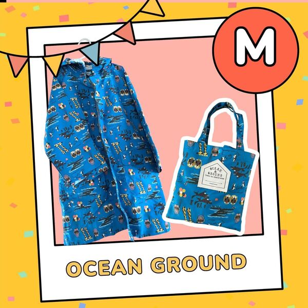 OCEANGROUND レインコート&トートバッグセット Mサイズ