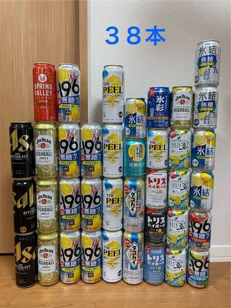 お酒 詰め合わせ まとめ売り ビール チューハイ ハイボール 38本 お酒セット