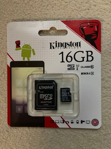 Kingston microSDカード 16GB 新品未開封