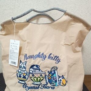 D.KELLY 刺繍トートバッグ M 新品タグ付 ショッピングバッグ エコバッグ