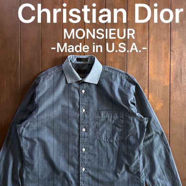 一点物【ChristianDior クリスチャンディオール】手染めカスタムシャツ