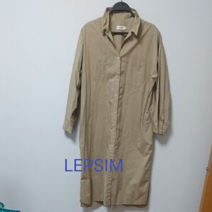 LEPSIM シャツワンピース フリーサイズ
