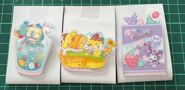 サンリオキャラクターズ アクリルブローチ クリームinスナック ハンギョドン クロミ ポムポムプリン