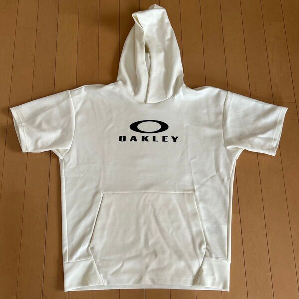 新品未使用!OAKLEY オークリー 半袖 パーカー フーディー メンズ Mサイズ ホワイト