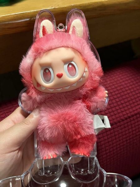 ラブブ 赤色 公式 LABUBU POP MART MONSTERS ぬいぐるみ