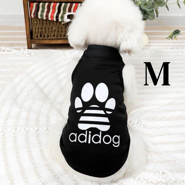 犬服 タンクトップ M 黒 ブラック ノースリーブ 袖なし ペットウェア ドッグウェア ペット服 犬 犬用品 小型犬 犬の服 夏