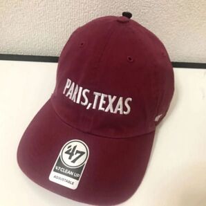 47 PARIS,TEXAS パリテキサス 金子の部屋 バーガンディー キャップ