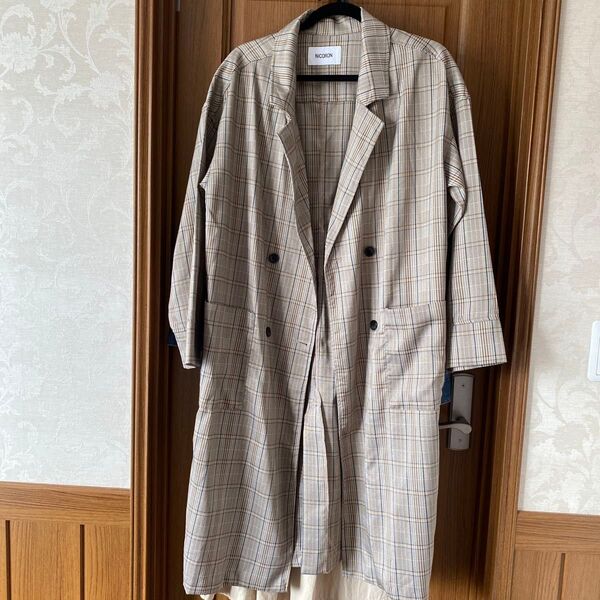 コート チェスターコート ベージュ ロングコート COAT ニコロン スプリングコート トレンチコート
