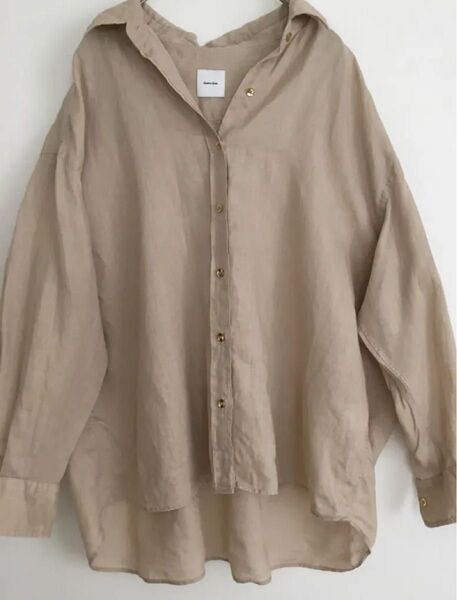Spick&Span リネンシャツ ベージュ系