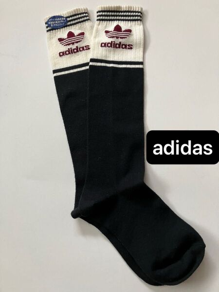 【新品未使用】adidas アディダス オールドアディダス ハイソックス 22㎝ 23㎝ 24㎝ レディース キッズ