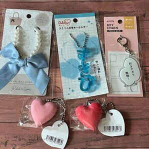 推し活 キーホルダー リボン ハート すきぴ 吹き出し ハンドメイド