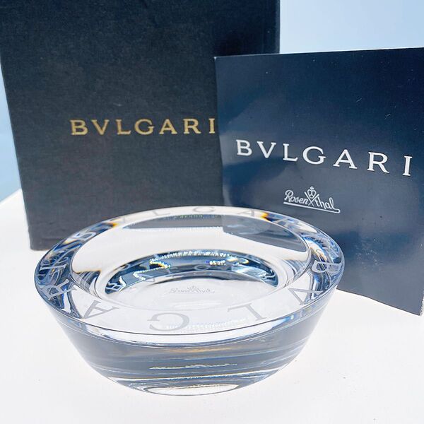 BVLGARI ブルガリ ローゼンタール 灰皿 箱付き 小物入れ クリスタルガラス アッシュトレイ