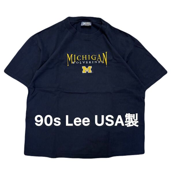 90s Lee USA製 リー Tシャツ ヴィンテージ MICHIGAN ビンテージ アメリカ製 アメカジ 古着