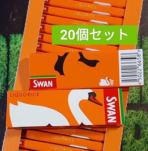 20個セット☆ SWAN スワン リコリス ペーパー 手巻きタバコ用 巻紙 LIQUORISE