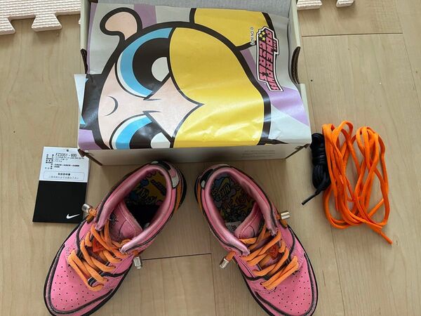 NIKE SB DUNK LOW PRO QS "POWERPUFF GIRLS - BLOSSOM" 17cm