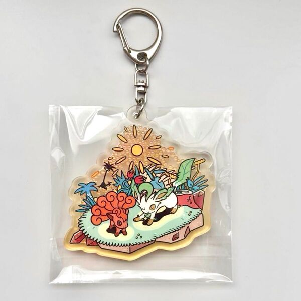 OTENKI TEAM シャカシャカ アクリルキーホルダー ロコン リーフィア ポケモンセンター ポケセン
