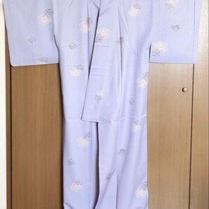 訪問着 花柄 紫