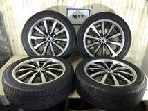 R097　タイヤホイール4本　S★S　5H/PCD114.3　225/50R18　8J　Offset +45　ラジアルタイヤ　DUNLOP2本　YOKOHAMA2本_画像1