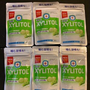 キシリトール100%ガム 歯科専用 味長続きタイプマスカット味6袋