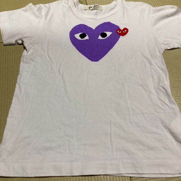 コムデギャルソン play ギャルソン COMME des GARONS PLAY Tシャツホワイト S L