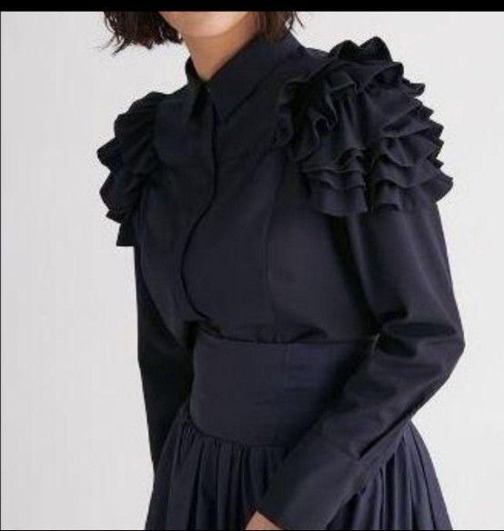 セルフォード HANAE MORI シャツ 36サイズ 黒系