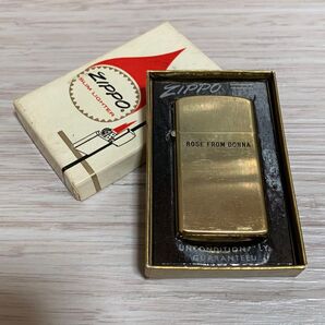 【未使用】 zippo 10K GF ROSE FROM DONNA ジッポー オイルライター 喫煙具