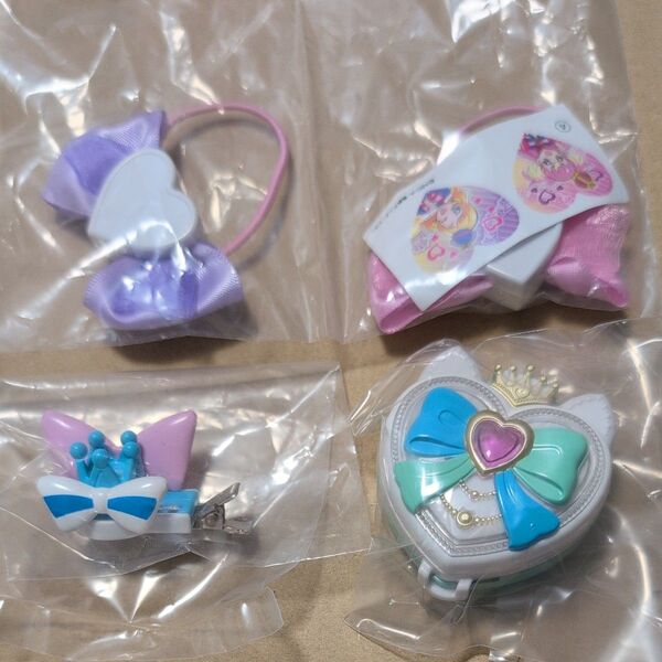 プリキュア なりきり ガチャ シャイニーキャッツパクト わんだふるぷりきゅあ リボン ヘアクリップ