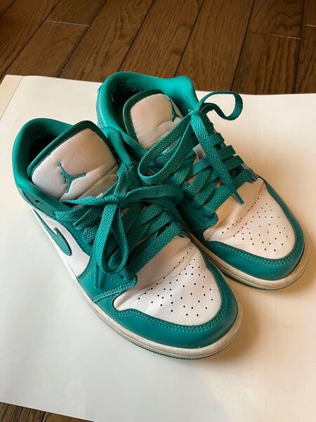 nike エアジョーダン1ロー ターコイズ 23.5 ナイキ ウィメンズ AIR JORDAN LOW