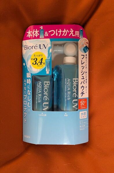 ビオレUVアクアリッチウォータリーエッセンスフレッシュパウチ本体 120g1個つけかえ用 120g1個