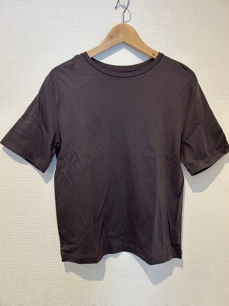 SOEJU ソージュ クルーネックTシャツ チャコールグレー 無地 M