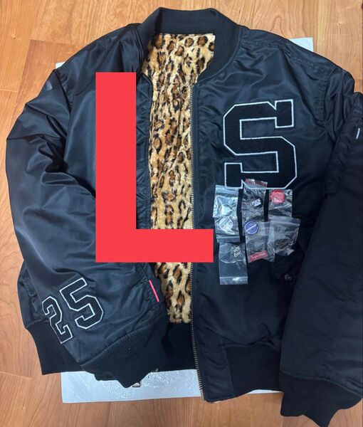 Supreme x GOODENOUGH Reversible MA-1 黒/L