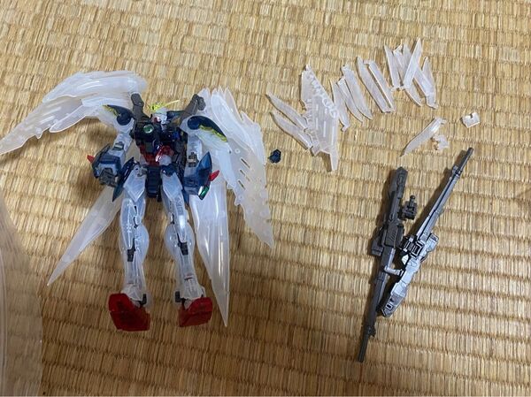 RG 1/144 ガンダムベース限定 ウイングガンダムゼロ EW ガンプラ ジャンク クリアカラー
